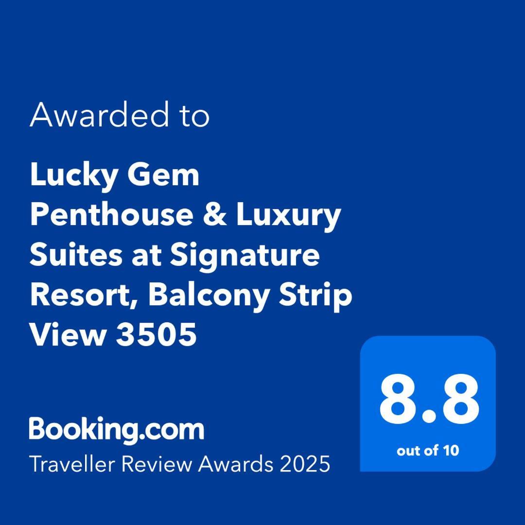 Lucky Gem Penthouse & Luxury Suites At Signature Resort, Balcony Strip View 3505 Лас-Вегас Екстер'єр фото