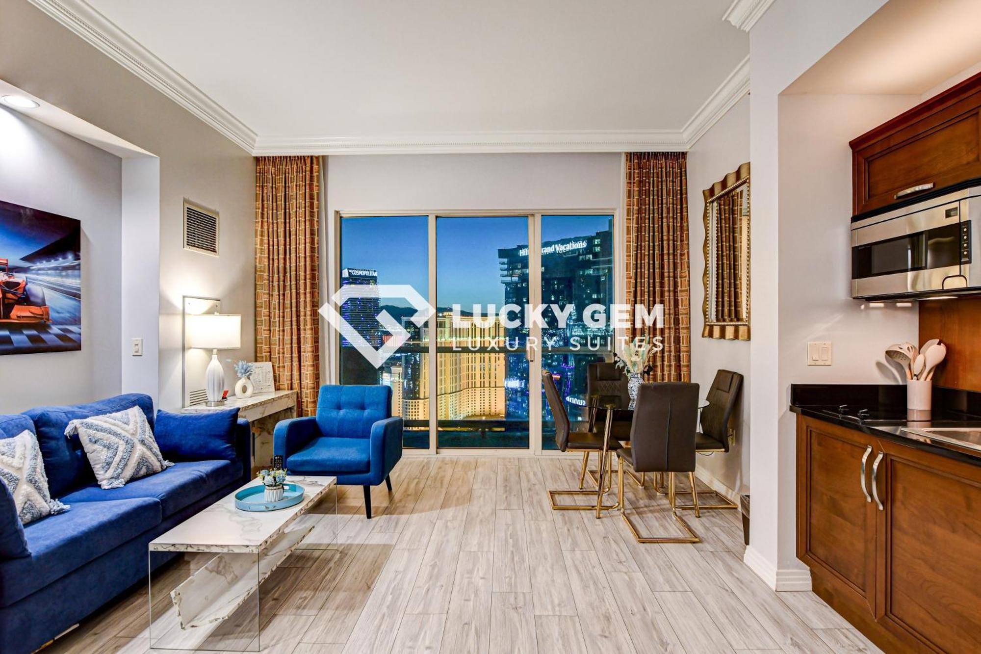 Lucky Gem Penthouse & Luxury Suites At Signature Resort, Balcony Strip View 3505 Лас-Вегас Екстер'єр фото