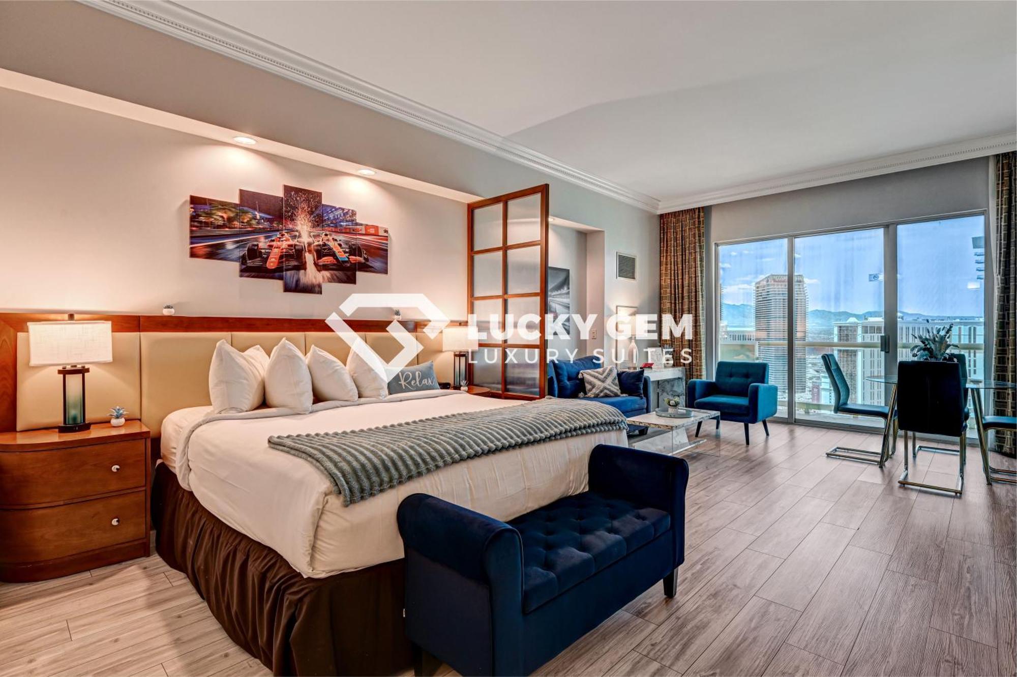 Lucky Gem Penthouse & Luxury Suites At Signature Resort, Balcony Strip View 3505 Лас-Вегас Екстер'єр фото
